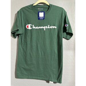 Champion Mens Green Short Sleeve T-Shirt S Authentic NWT